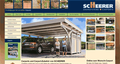 Desktop Screenshot of carport.scheerer.de