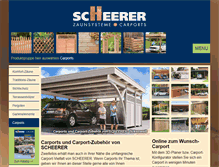 Tablet Screenshot of carport.scheerer.de