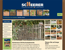 Tablet Screenshot of gartenzaun.scheerer.de
